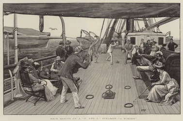 Deck Quoits on a P and O Steamer, A Ringer
